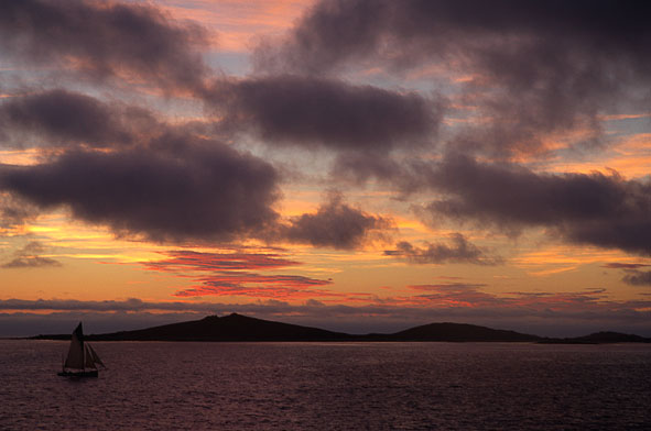 Sunset over Samson