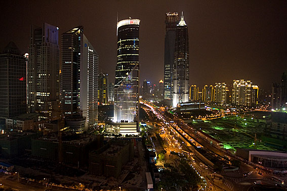 Shanghai at night