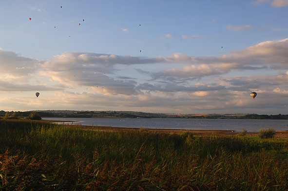 baloons over Chew Valley Lake